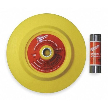 Milwaukee Tool Polishing Backup Pad, 6.25 In Dia, HL 49-36-2175