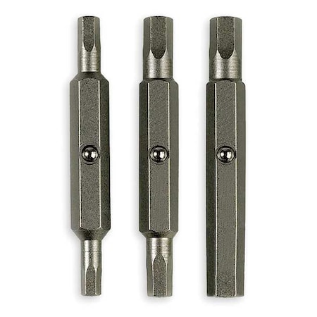 Megapro 3 Piece Screwdriver Bit Set, 1/4" 9BP-HX-3A-B