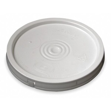 Vestil Plastic Pail Lid, White, For 1TMD9, 1TME1 LID-2-PWT