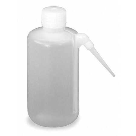 Vestil Wash Bottle, Polypropylene, Clear BTL-NT-4