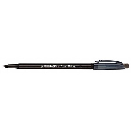 Paper Mate Ballpoint Pen, Stick, Med, Blk, PK12 3930158