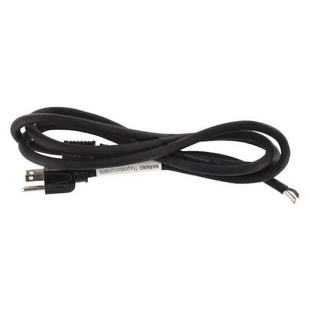 Zoro Select Power Cord, 5-15P, SJO, 6 ft., Blk, 15A, 14/3 E3607