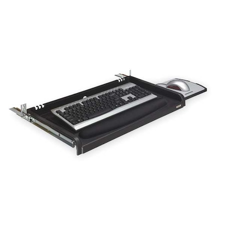 3M Under-Desk Keyboard Drawer, 3-1/2in, Blk KD45