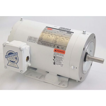 Dayton Washdown Mtr, 3 Ph, TENV, 1-1/2 HP, 1740 rpm 1TRZ5