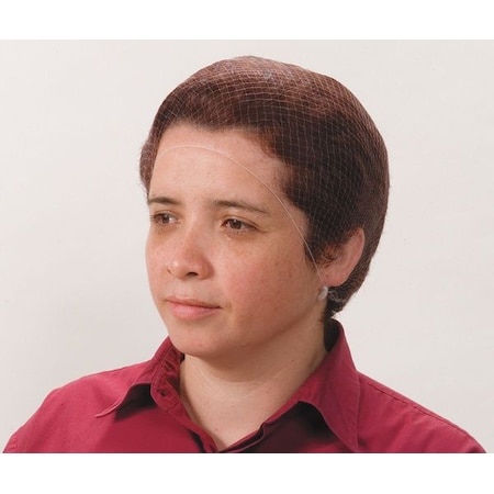 Zoro Select Hairnet, Nylon, 21 in Dia., White, M, 144 PK 1TTU1