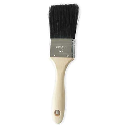 Zoro Select 2" Flat Sash Soft, China Hair Bristle, Paint Brush, Sealed Wood Handle 1TTV6