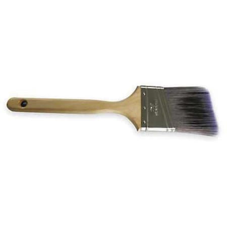 Zoro Select 2-1/2" Angle Sash Firm, Polyester Bristle, Paint Brush, Sealed Wood Handle 1TTW4