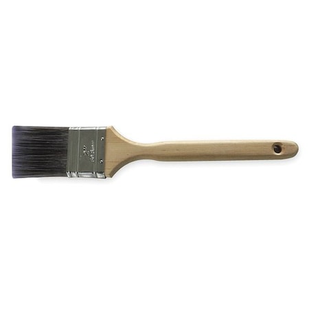 Zoro Select 2" Flat Sash Firm, Polyester Bristle, Paint Brush, Sealed Wood Handle 1TTW6