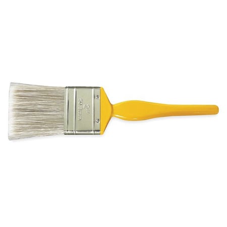 Zoro Select 2" Flat Sash Soft, Synthetic Bristle, Paint Brush, Plastic Handle 1TTX5