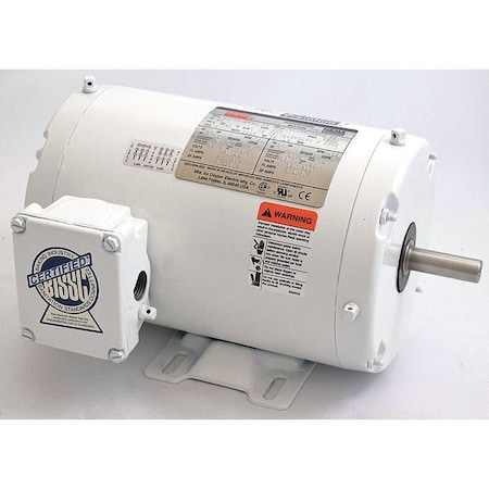 Dayton Washdown Motor, 3 Ph, TENV, 1 HP, 1725 rpm 1TTC1