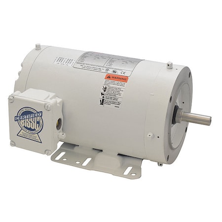 Dayton Washdown Mtr, 3 Ph, TENV, 1-1/2 HP, 3450 rpm 1TTA1BH