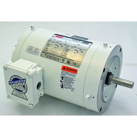 Dayton Washdown Motor, 3 Ph, TENV, 3/4 HP, 3500 rpm 1TTA3BG