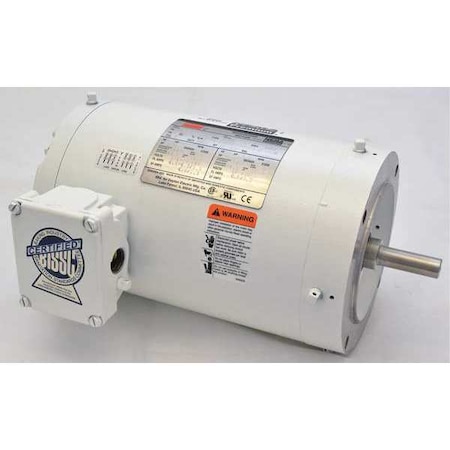 Dayton Washdown Mtr, 3 Ph, TENV, 1-1/2 HP, 1725 rpm 1TTB4