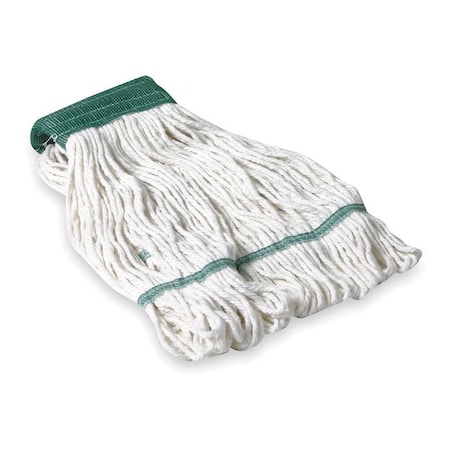 Tough Guy 5in String Wet Mop, Clamp/Quick Chnge/Side-Gate Connect, Loop-End, White, Cotton (Formerly Tough Guy) 1TYV9