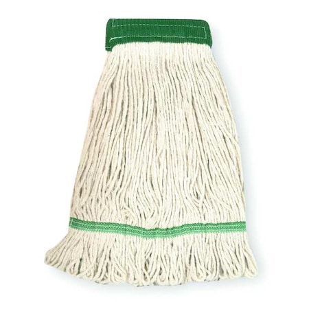 Tough Guy 5in String Wet Mop, Clamp/Quick Chnge/Side-Gate Connect, Loop-End, White, Cotton (Formerly Tough Guy) 1TYR1