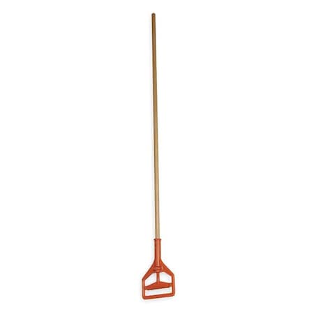Tough Guy 60" Slide On Wet Mop Handle, Orange, Wood (Formerly Tough Guy) 1TZA9