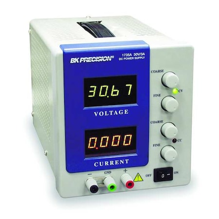 B&K Precision DC Power Supply, 0-30 Volts, 0-3 Amps 1735A