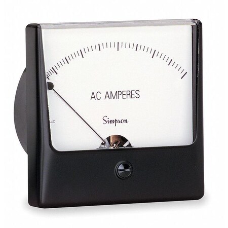 Simpson Electric Analog Panel Meter, AC Current, 0-5 AC A 03170