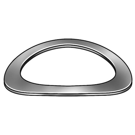 Zoro Select Disc Spring, Curved, 0.375,301 SS, PK10 1UAP2 | Zoro