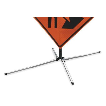 Dicke Sign Stand, Traffic, Spring Base, Alum UF2000