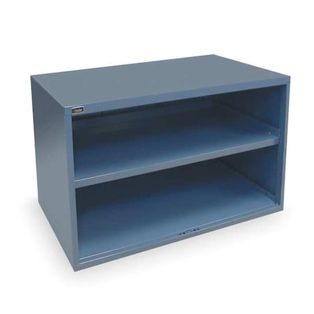 Vidmar Extra Wide Overhead Storage Cabinet, 31 in H, 45 in W, 27-3/4 in D, No Handle, None, Dark Blue RP1194A-FTKADB