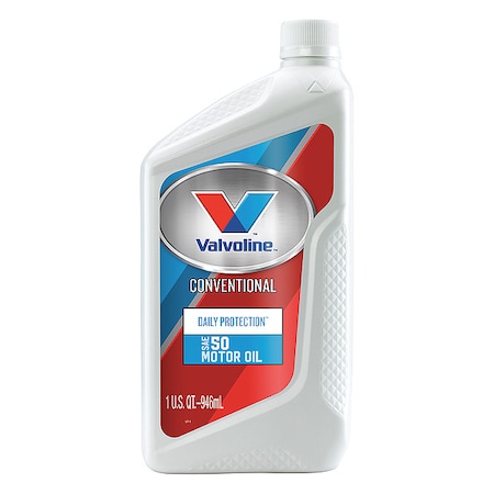 Valvoline Motor Oil, 50W, Valvoline, Super Hpo, Conventional, 1 Qt 822402