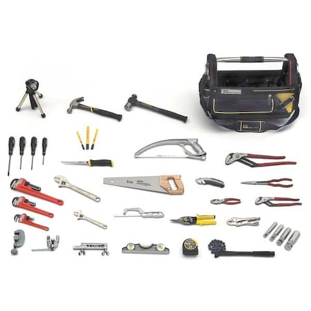 PROTO Tradesman Tool Set, Plumber, 37-Pieces JTS-0037PLUM