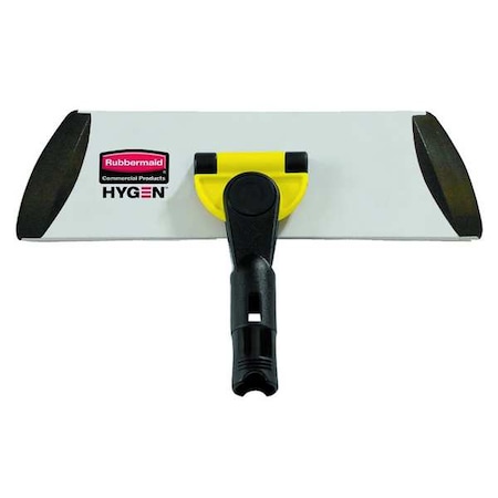 Rubbermaid Commercial 10" Pad Holder, Gray, Yellow, Aluminum FGQ55000YL00