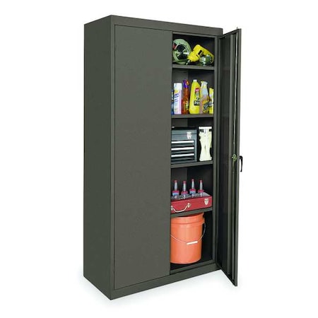 ZORO SELECT 20 ga. ga. Steel Storage Cabinet, 36 in W, 78 in H, Stationary 1UEY1