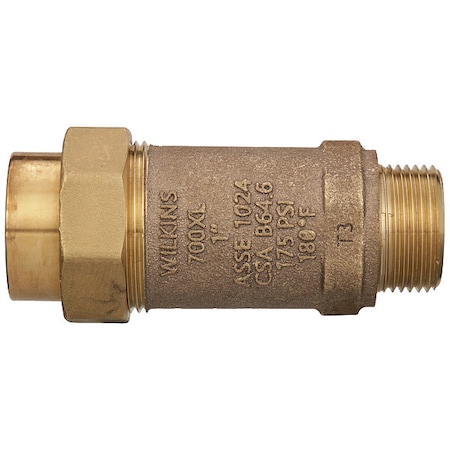 Wilkins Backflow Preventer, 1 in, FMTC x MMTC 1UFMX1MM-700XL