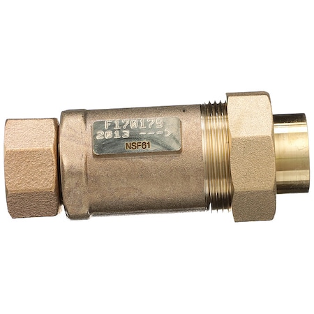 Wilkins Backflow Preventer, 1 in, FMTC x FNPT 1UFMX34UF-700XL