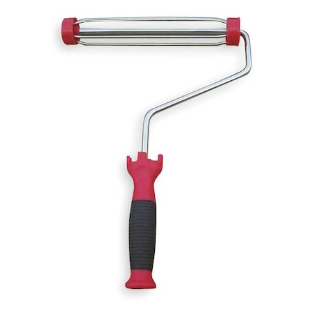 Zoro Select Paint Roller Frame, Cage, Soft Rubber Handle, 9" Rollers 1UFP2