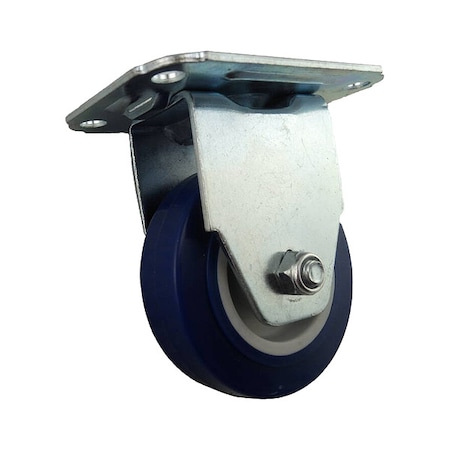 Zoro Select Rigid Plate Caster, Poly, 3 in., 125 lb. 1UHP3