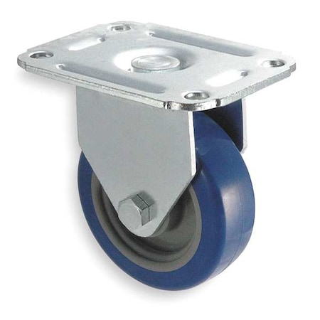Zoro Select Rigid Plate Caster, Poly, 5 in., 145 lb. 1UHP5