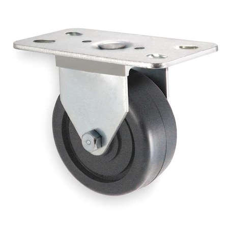 Zoro Select Rgd Plat Castr, Polyolfin, 2-1/2 in, 175 lb 1UKT6