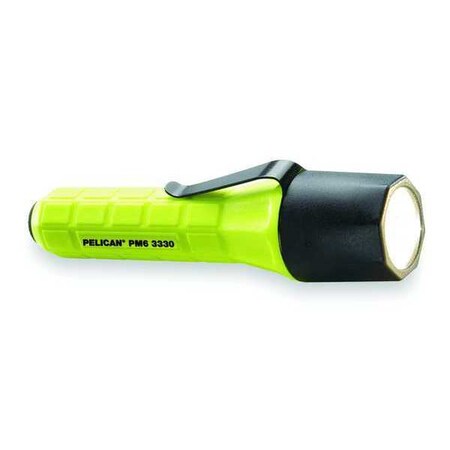 Pelican Yellow No Led Tactical Handheld Flashlight, 90 lm 3330-010-245