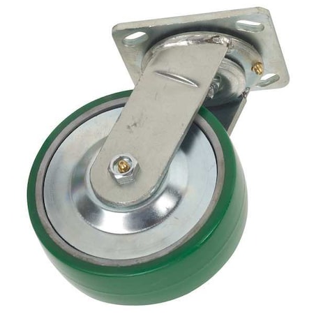 Zoro Select Swivel Plate Caster, Poly, 5 in., 1000 lb. 1ULP1