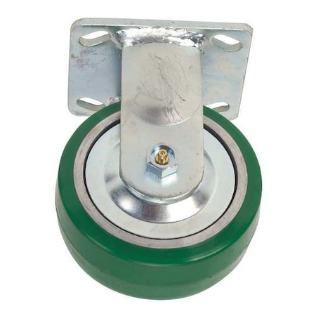 Zoro Select Rgd Plat Castr, Polyurthan, 5 in, 1000 lb, B 1ULP4