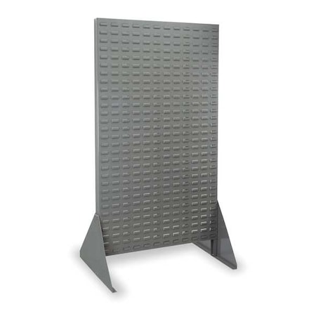 Akro-Mils Steel Louvered Floor Rack, 25 in D x 66 in H x 36 in W, Gray 30676