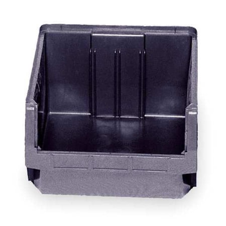 Quantum Storage Systems Shelf Storage Bin, Polypropylene/Polyethylene, Black, 11.9 in H, 18 3/8 in W, 19 3/4 in L QMS543BR