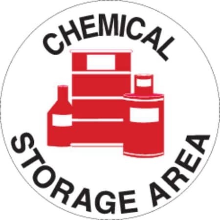 Brady Chemical Sign, 17 in Height, 17 in Width, Vinyl, Circle, English 49805