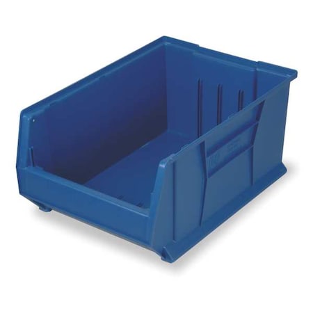 Quantum Storage Systems Storage Bin, Polypropylene/Polyethylene, Blue, 11 in H, 16 1/2 in W, 29 7/8 in L QUS974BL