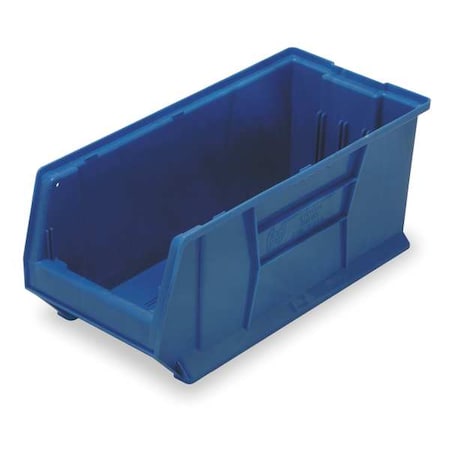 Quantum Storage Systems Storage Bin, Polypropylene/Polyethylene, Blue, 10 in H, 11 in W, 29 7/8 in L QUS973BL