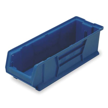 Quantum Storage Systems Storage Bin, Polypropylene/Polyethylene, Blue, 7 in H, 8 1/4 in W, 29 7/8 in L QUS970BL