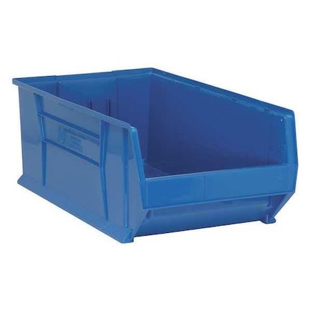 Quantum Storage Systems Storage Bin, Polypropylene/Polyethylene, Blue, 12 in H, 18 1/4 in W, 29 7/8 in L QUS975BL