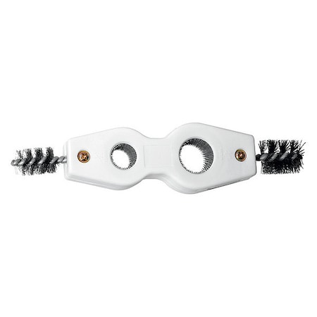 Worthington Industries Fitting Brush, 5 in L Handle, 1 in L Brush, Silver, Polypropylene, 8 in L Overall 331764
