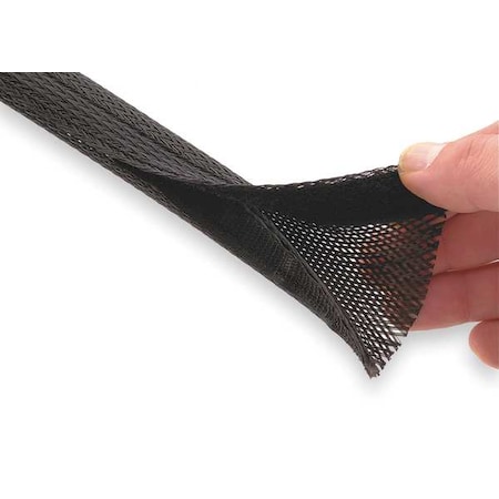 TECHFLEX Sleeving, 1.250 In., 100 ft., Black FWN1.25BK