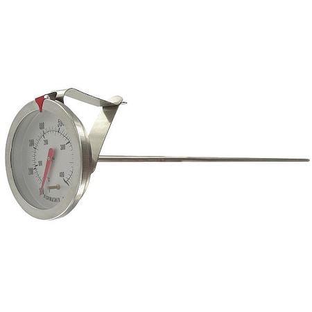 Dwyer Instruments Clip-on bimetal thermometer, range -40 to 160 Degrees F, 5" stem. CBT175041