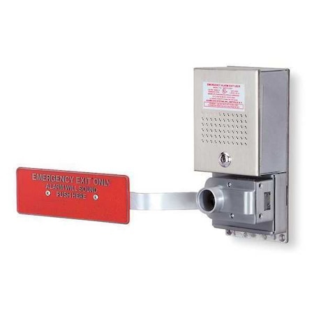 Alarm Lock Exit Door Alarm, Horn, 95dB, Chrome 11A