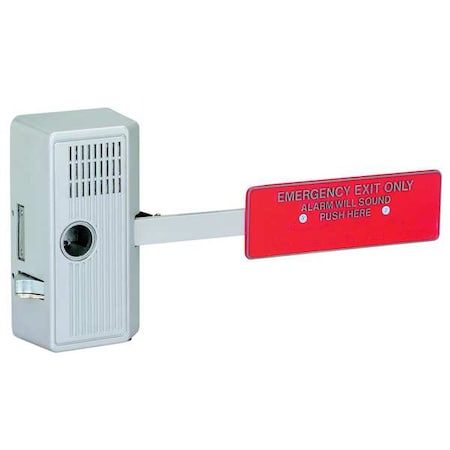 Alarm Lock Exit Door Alarm, Immediate Egress, 99dB, Alum 250XUS28